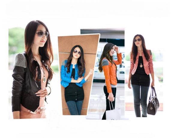 Jaqueta de Couro Sintético #1000